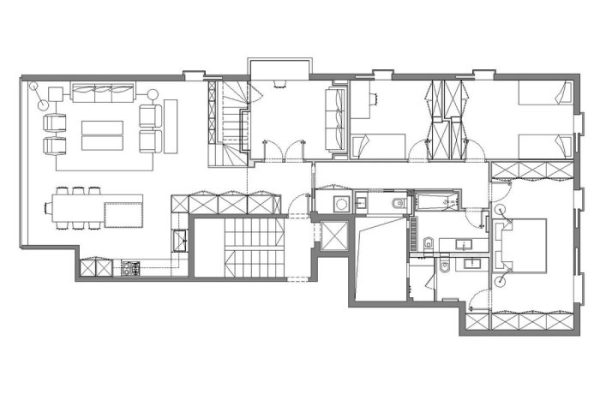 Desain rumah luas tanah 132 m2