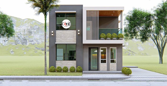 Desain rumah minimalis 2 lantai aguscw