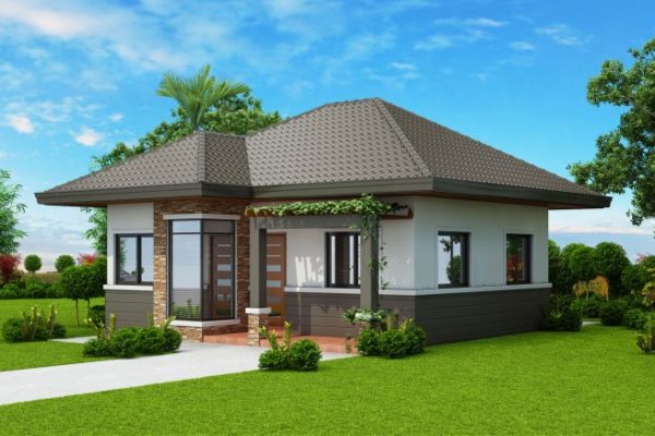 Desain rumah mini 8x9 3 kamar tidur