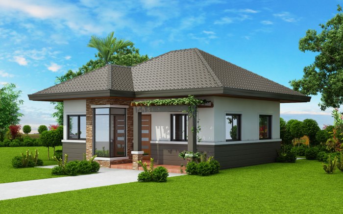 Desain rumah mini 8x9 3 kamar tidur