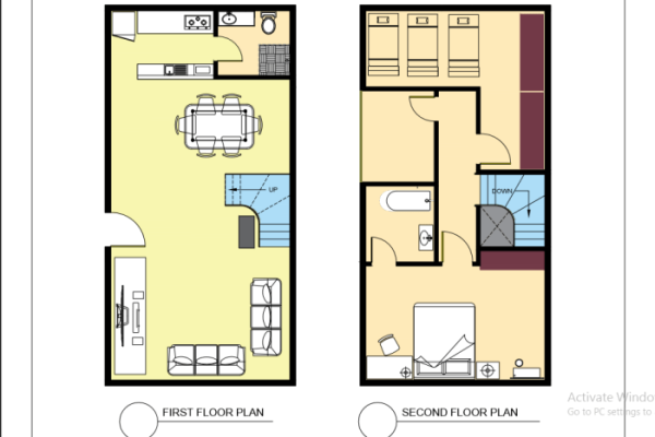 Desain rumah lantai 2 auto cad