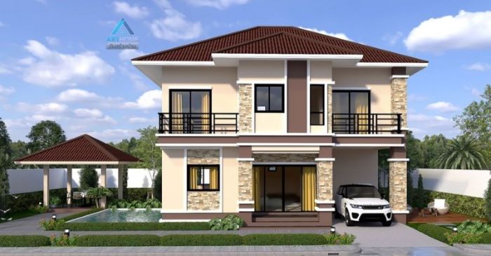 Desain rumah minimalis 2 latai