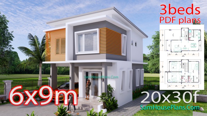 Desain rumah mini 8x9 3 kamar tidur