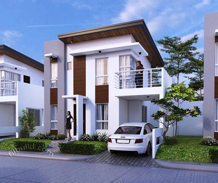 Desain rumah minimalis 2 lantai kampung