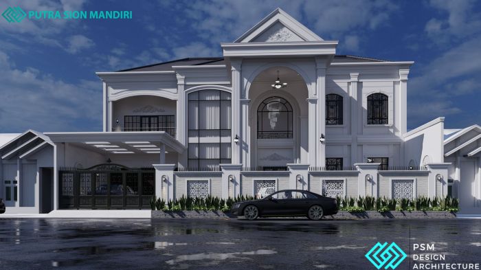 Desain rumah lahan 105