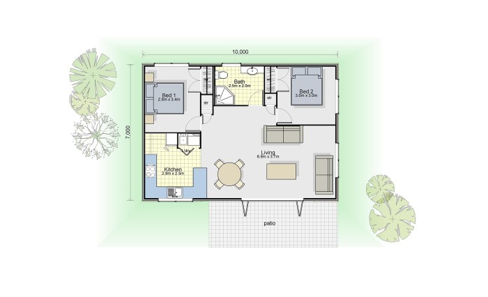 Desain rumah lantai luas tanah 70m2